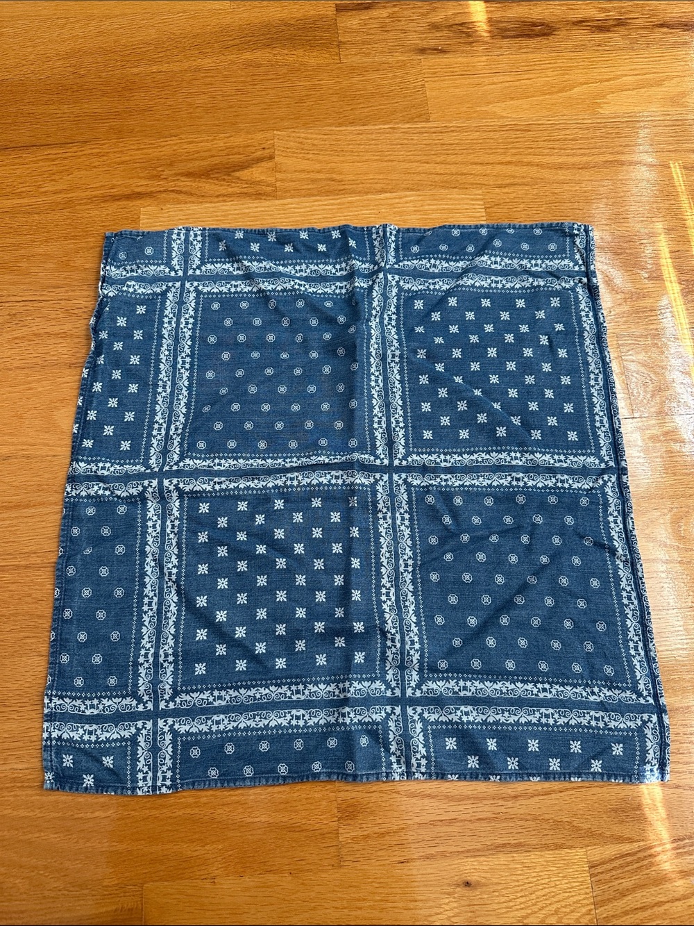 Cloth & Stone square blue scarf
